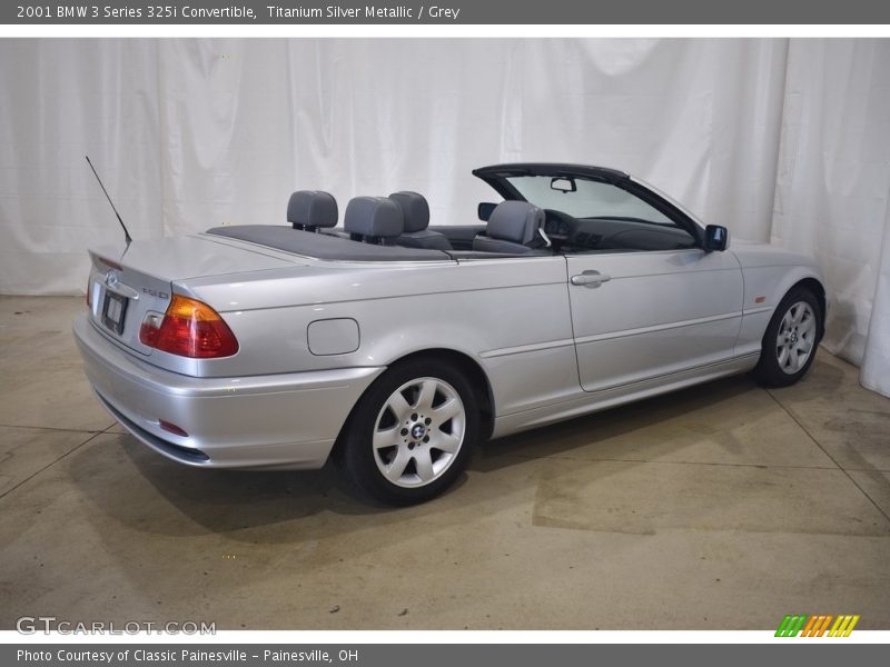 Titanium Silver Metallic / Grey 2001 BMW 3 Series 325i Convertible