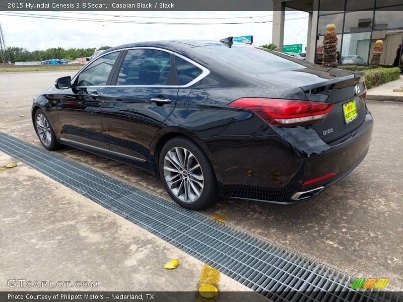 Caspian Black / Black 2015 Hyundai Genesis 3.8 Sedan