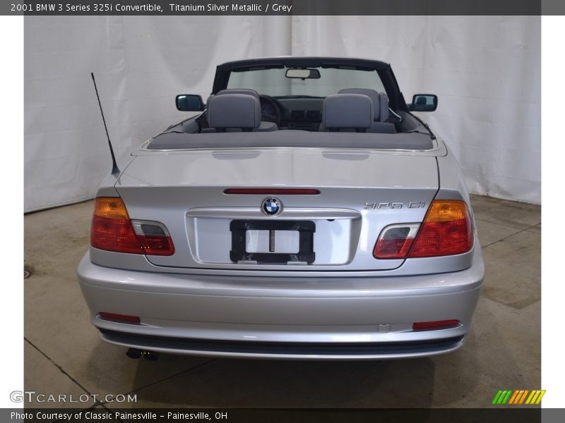 Titanium Silver Metallic / Grey 2001 BMW 3 Series 325i Convertible