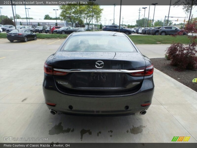 Machine Gray Metallic / Black 2021 Mazda Mazda6 Sport