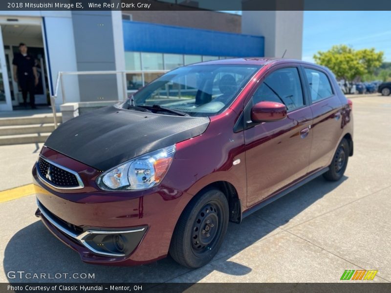 Wine Red / Dark Gray 2018 Mitsubishi Mirage ES