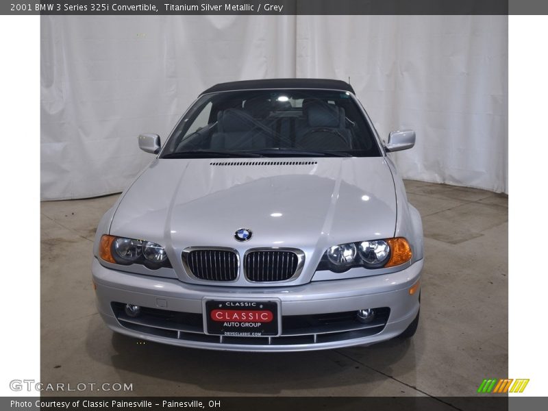 Titanium Silver Metallic / Grey 2001 BMW 3 Series 325i Convertible