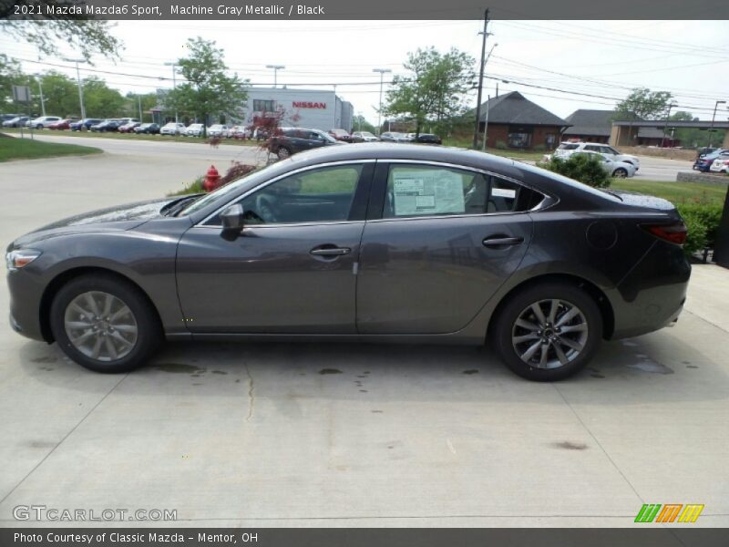 Machine Gray Metallic / Black 2021 Mazda Mazda6 Sport