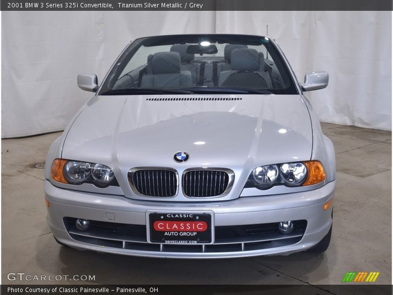 Titanium Silver Metallic / Grey 2001 BMW 3 Series 325i Convertible