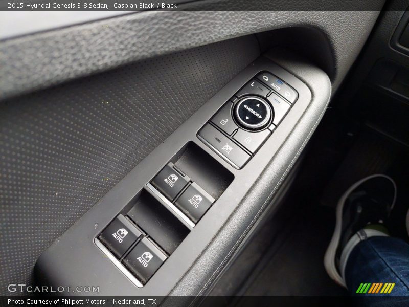 Caspian Black / Black 2015 Hyundai Genesis 3.8 Sedan
