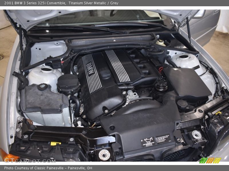 Titanium Silver Metallic / Grey 2001 BMW 3 Series 325i Convertible