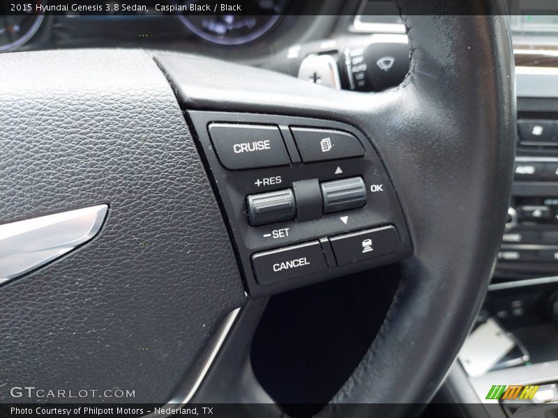 Caspian Black / Black 2015 Hyundai Genesis 3.8 Sedan