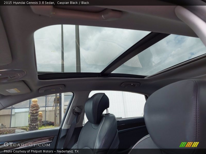 Caspian Black / Black 2015 Hyundai Genesis 3.8 Sedan