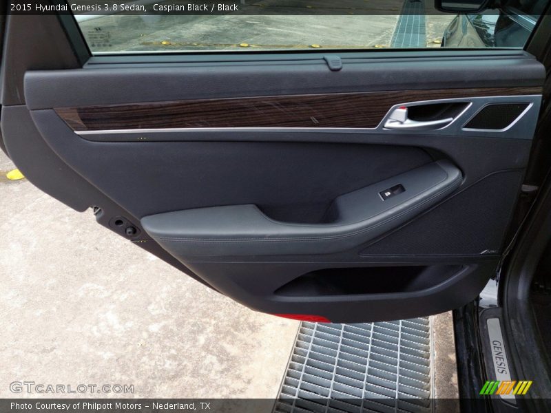 Caspian Black / Black 2015 Hyundai Genesis 3.8 Sedan