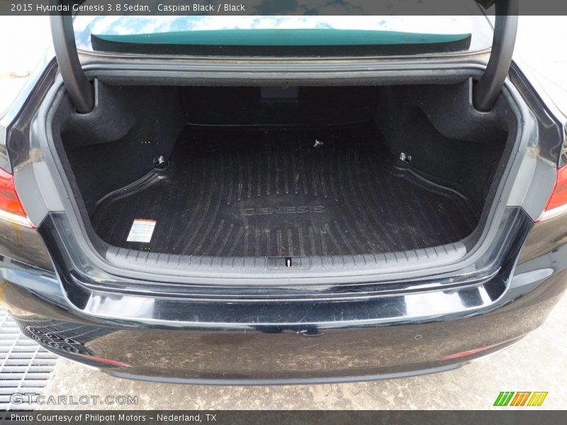 Caspian Black / Black 2015 Hyundai Genesis 3.8 Sedan