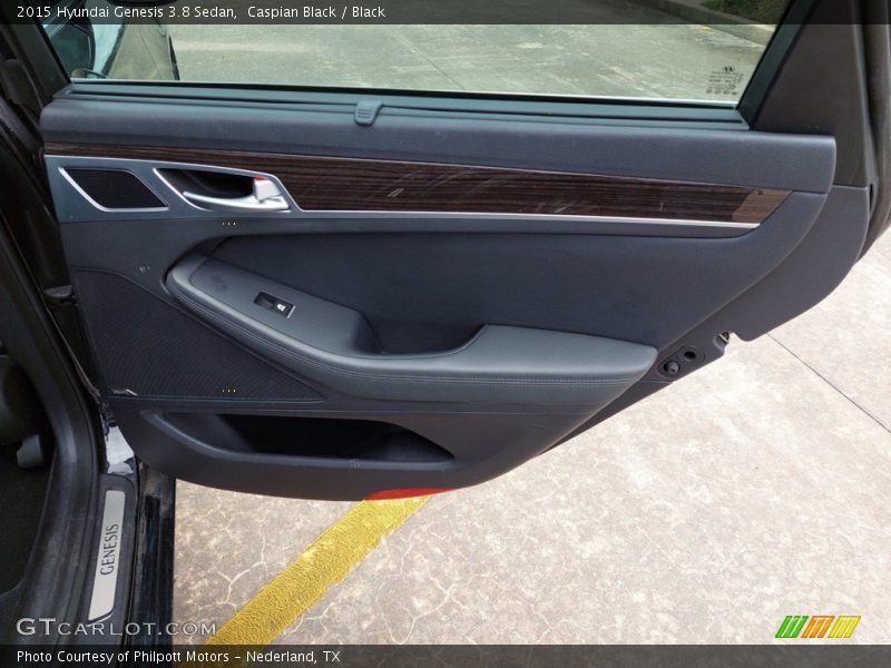 Caspian Black / Black 2015 Hyundai Genesis 3.8 Sedan
