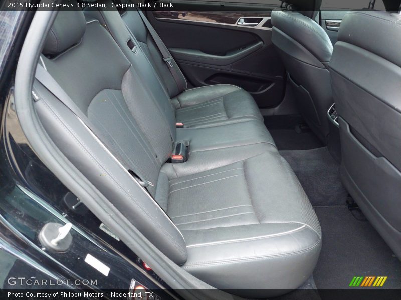 Caspian Black / Black 2015 Hyundai Genesis 3.8 Sedan