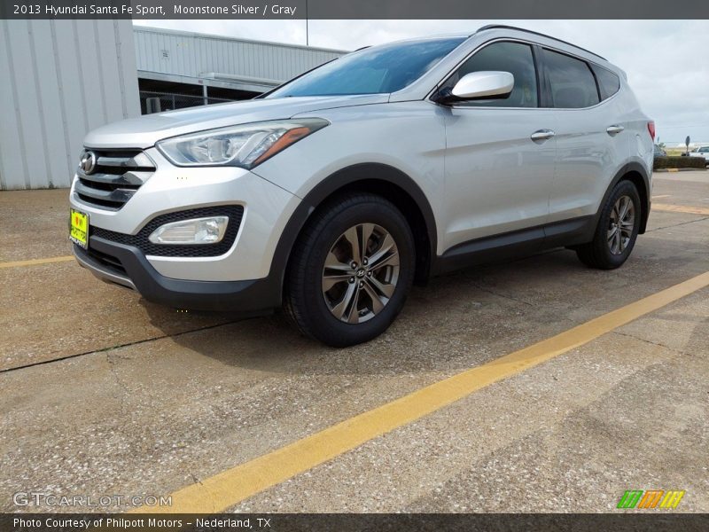 Moonstone Silver / Gray 2013 Hyundai Santa Fe Sport