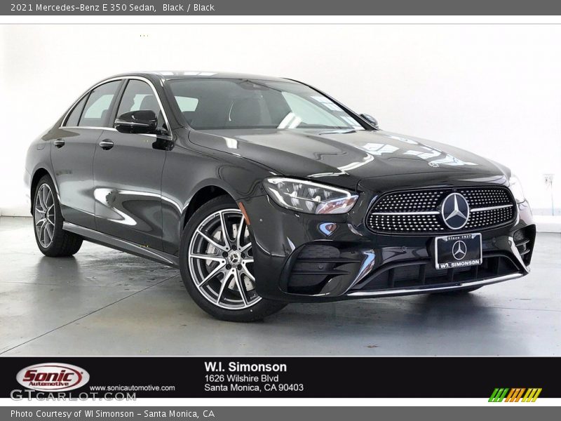 Black / Black 2021 Mercedes-Benz E 350 Sedan