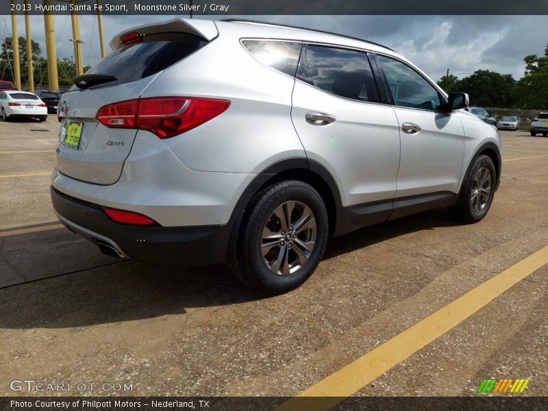 Moonstone Silver / Gray 2013 Hyundai Santa Fe Sport