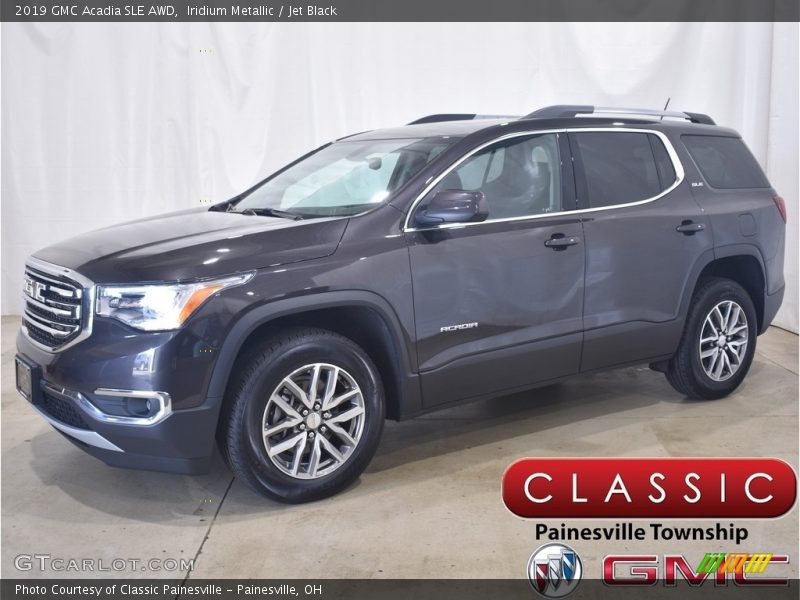 Iridium Metallic / Jet Black 2019 GMC Acadia SLE AWD