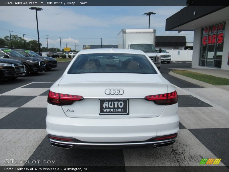 Ibis White / Okapi Brown 2020 Audi A4 Premium