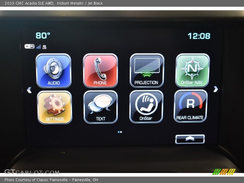 Iridium Metallic / Jet Black 2019 GMC Acadia SLE AWD