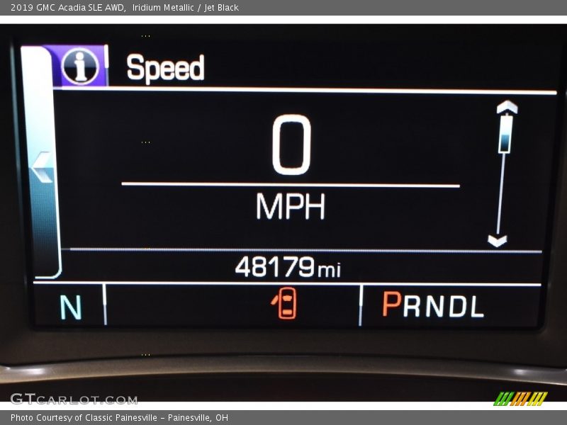 Iridium Metallic / Jet Black 2019 GMC Acadia SLE AWD