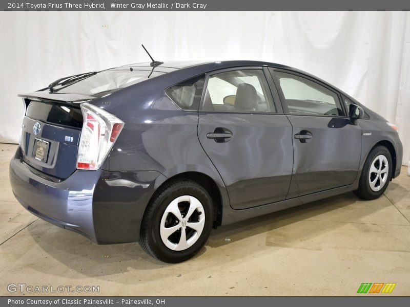 Winter Gray Metallic / Dark Gray 2014 Toyota Prius Three Hybrid