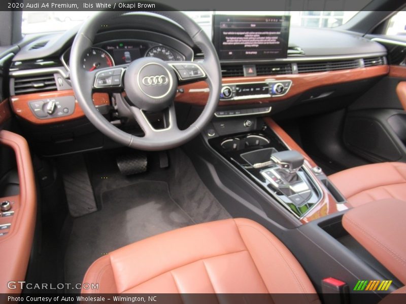 Ibis White / Okapi Brown 2020 Audi A4 Premium