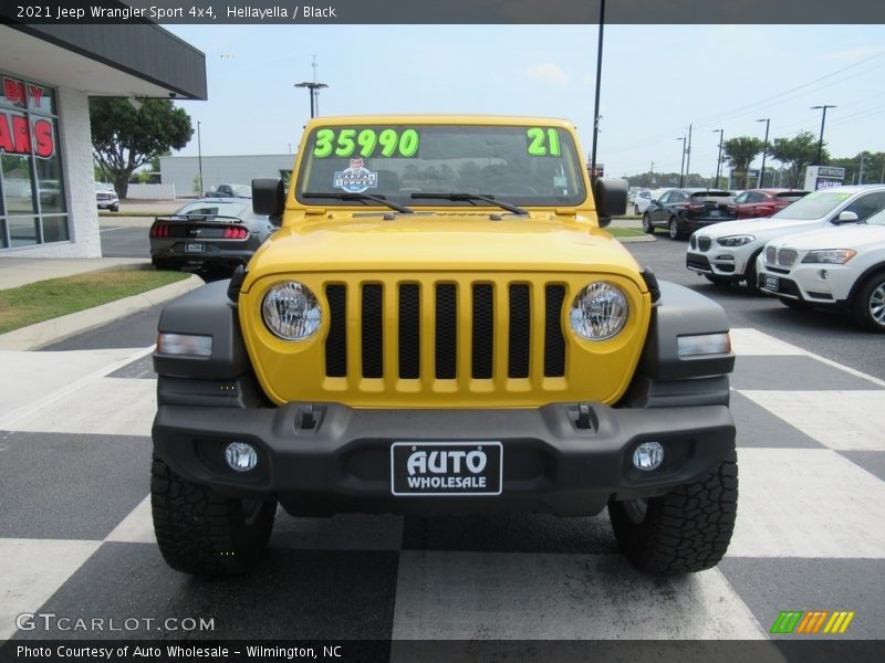Hellayella / Black 2021 Jeep Wrangler Sport 4x4