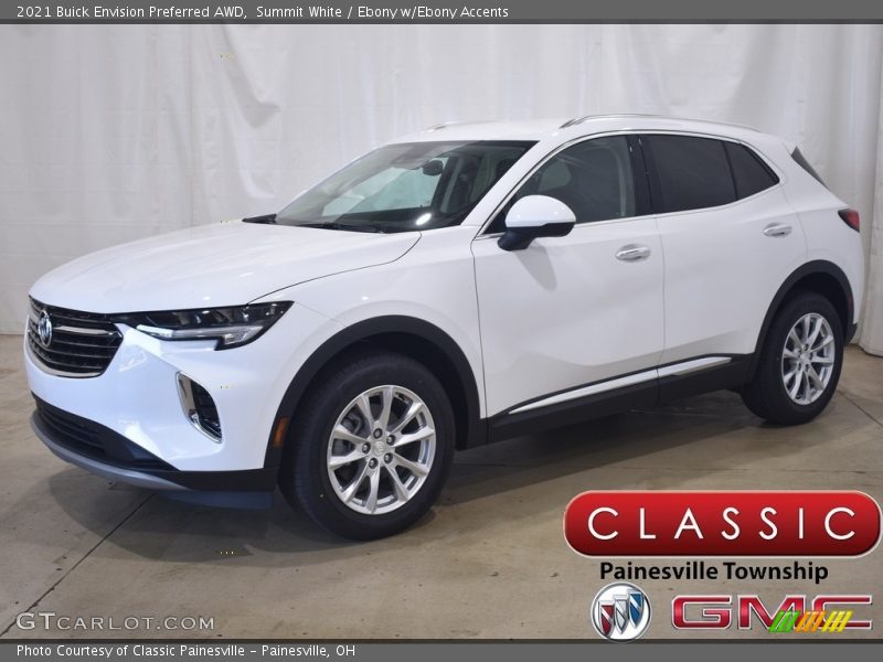 Summit White / Ebony w/Ebony Accents 2021 Buick Envision Preferred AWD
