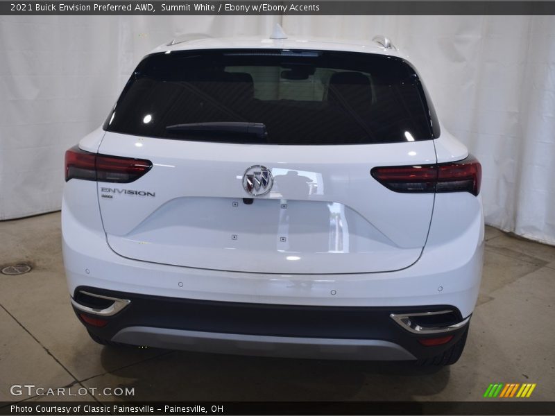 Summit White / Ebony w/Ebony Accents 2021 Buick Envision Preferred AWD