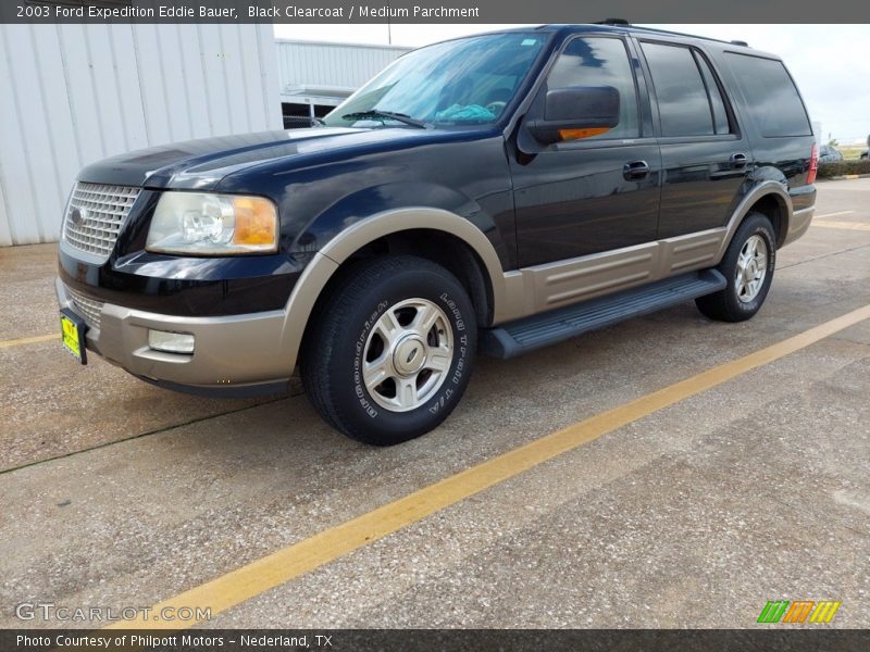 Black Clearcoat / Medium Parchment 2003 Ford Expedition Eddie Bauer