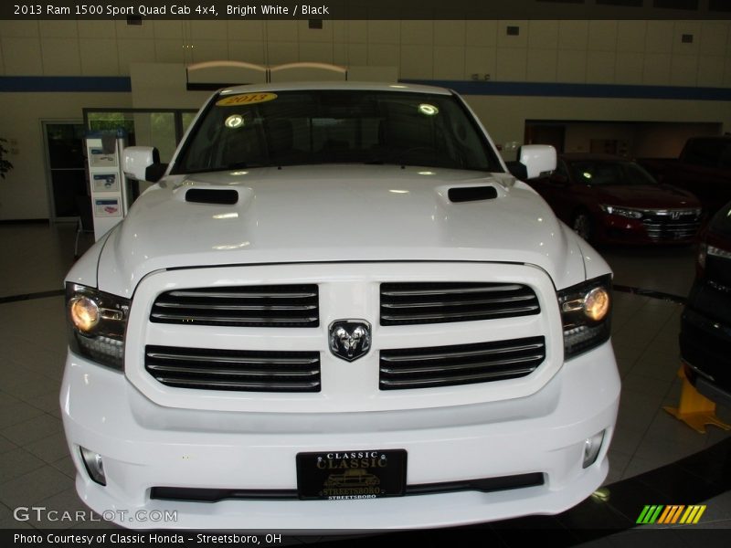 Bright White / Black 2013 Ram 1500 Sport Quad Cab 4x4