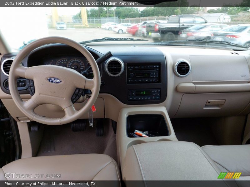 Black Clearcoat / Medium Parchment 2003 Ford Expedition Eddie Bauer