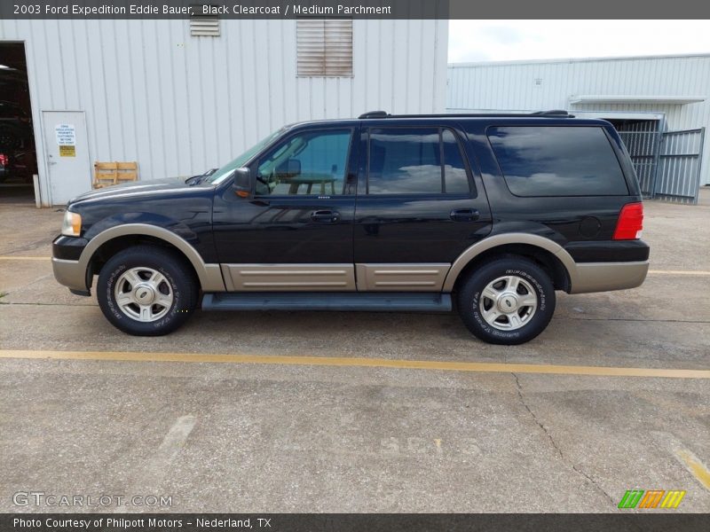 Black Clearcoat / Medium Parchment 2003 Ford Expedition Eddie Bauer