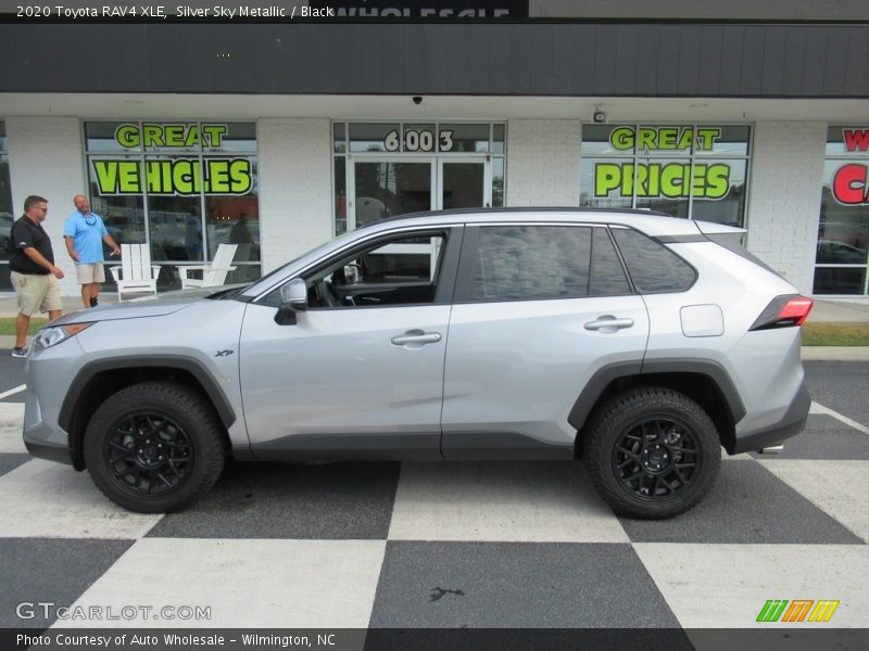 Silver Sky Metallic / Black 2020 Toyota RAV4 XLE