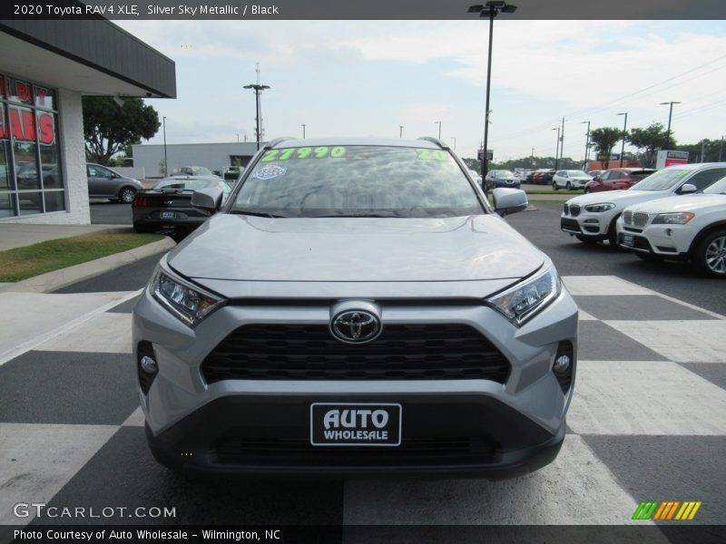 Silver Sky Metallic / Black 2020 Toyota RAV4 XLE