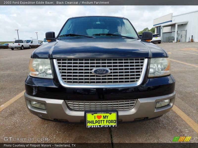 Black Clearcoat / Medium Parchment 2003 Ford Expedition Eddie Bauer