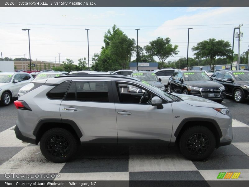 Silver Sky Metallic / Black 2020 Toyota RAV4 XLE