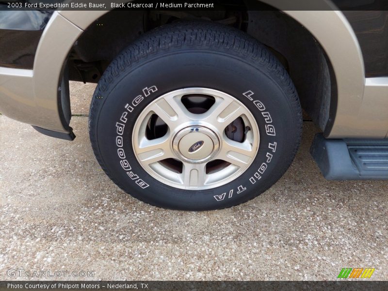 Black Clearcoat / Medium Parchment 2003 Ford Expedition Eddie Bauer