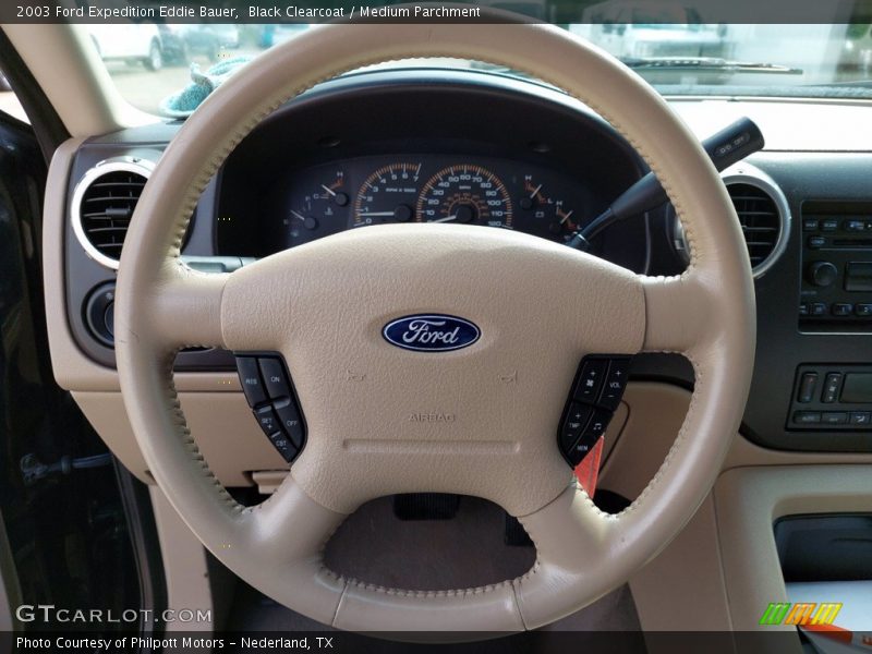 Black Clearcoat / Medium Parchment 2003 Ford Expedition Eddie Bauer