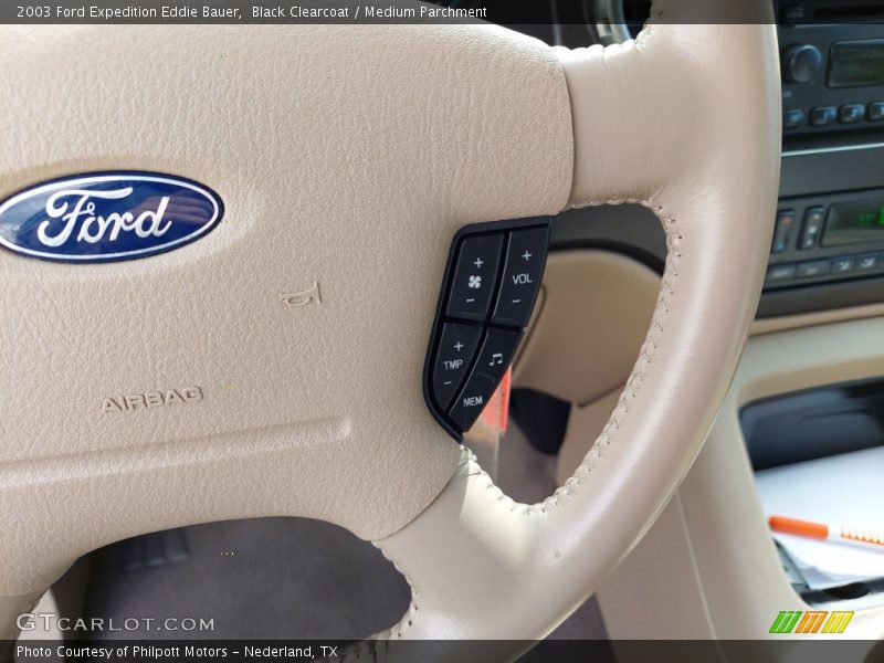 Black Clearcoat / Medium Parchment 2003 Ford Expedition Eddie Bauer