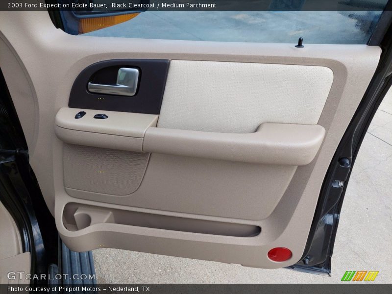 Black Clearcoat / Medium Parchment 2003 Ford Expedition Eddie Bauer