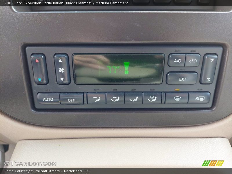 Black Clearcoat / Medium Parchment 2003 Ford Expedition Eddie Bauer