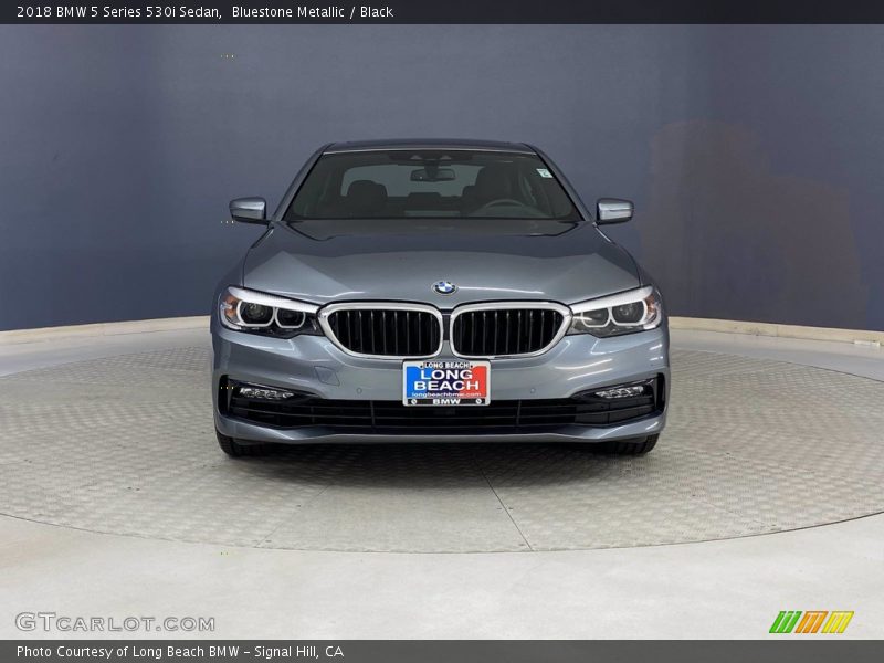 Bluestone Metallic / Black 2018 BMW 5 Series 530i Sedan