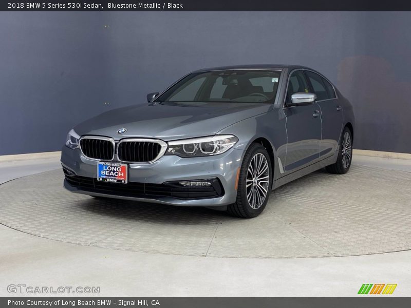 Bluestone Metallic / Black 2018 BMW 5 Series 530i Sedan