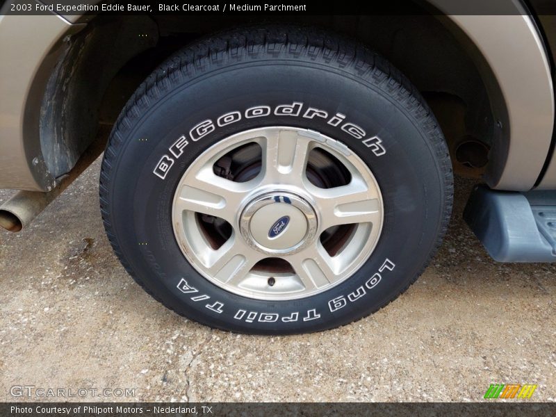 Black Clearcoat / Medium Parchment 2003 Ford Expedition Eddie Bauer