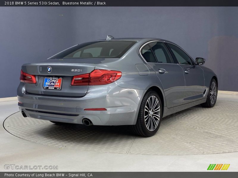 Bluestone Metallic / Black 2018 BMW 5 Series 530i Sedan