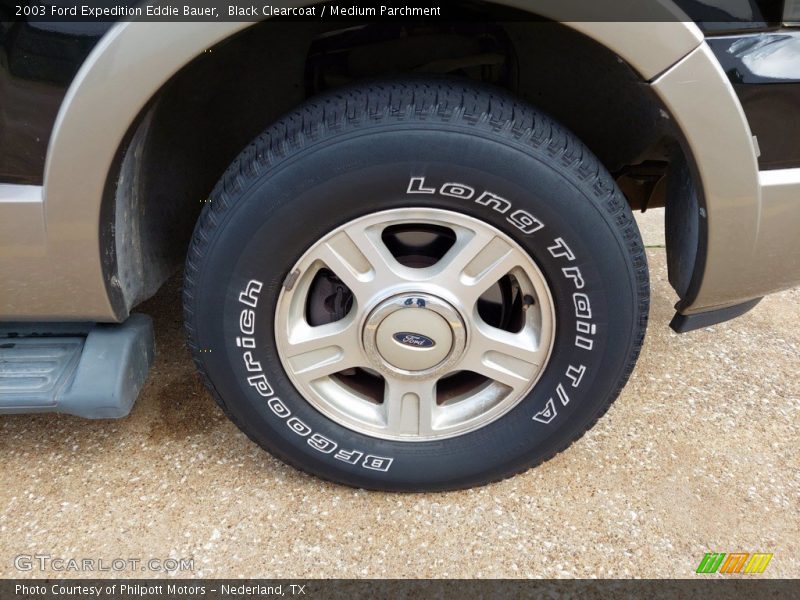 Black Clearcoat / Medium Parchment 2003 Ford Expedition Eddie Bauer