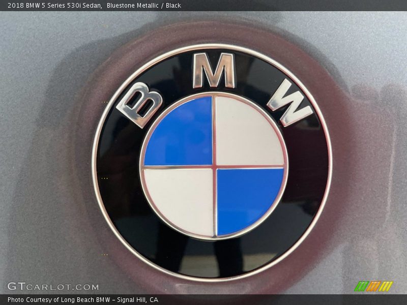 Bluestone Metallic / Black 2018 BMW 5 Series 530i Sedan
