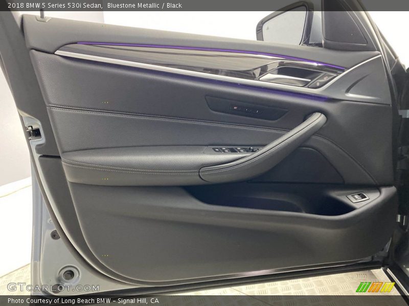 Bluestone Metallic / Black 2018 BMW 5 Series 530i Sedan