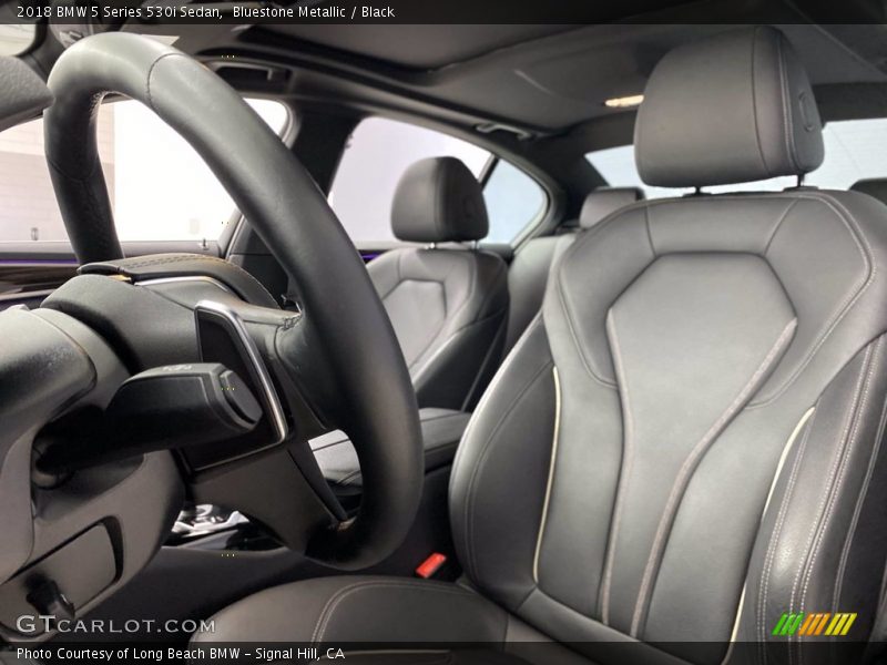 Bluestone Metallic / Black 2018 BMW 5 Series 530i Sedan