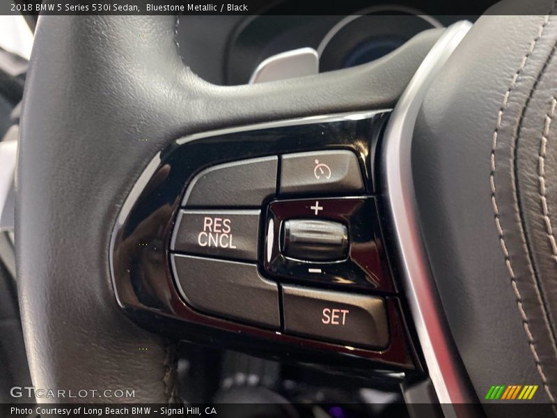 Bluestone Metallic / Black 2018 BMW 5 Series 530i Sedan